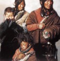 Tibetan Family (2) Chen Yifei Tibet